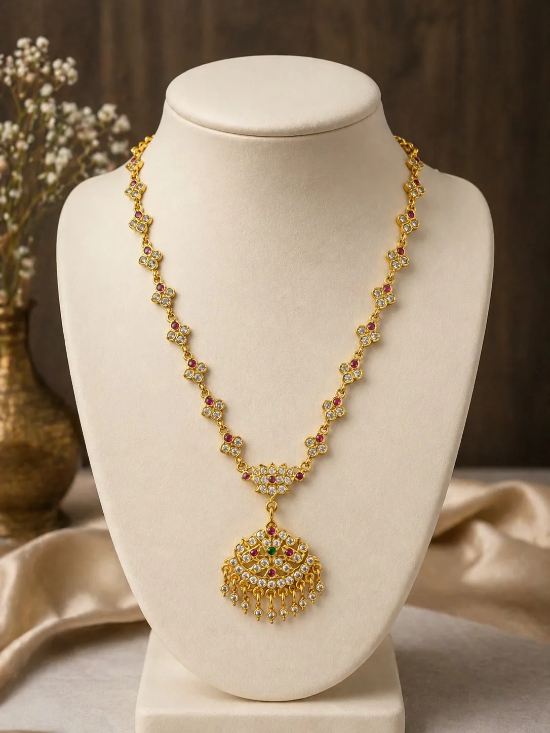 Ponmayil Azhagu Maalai Impon Necklace