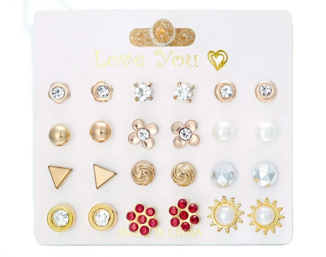 Korean Earrings Combo 2